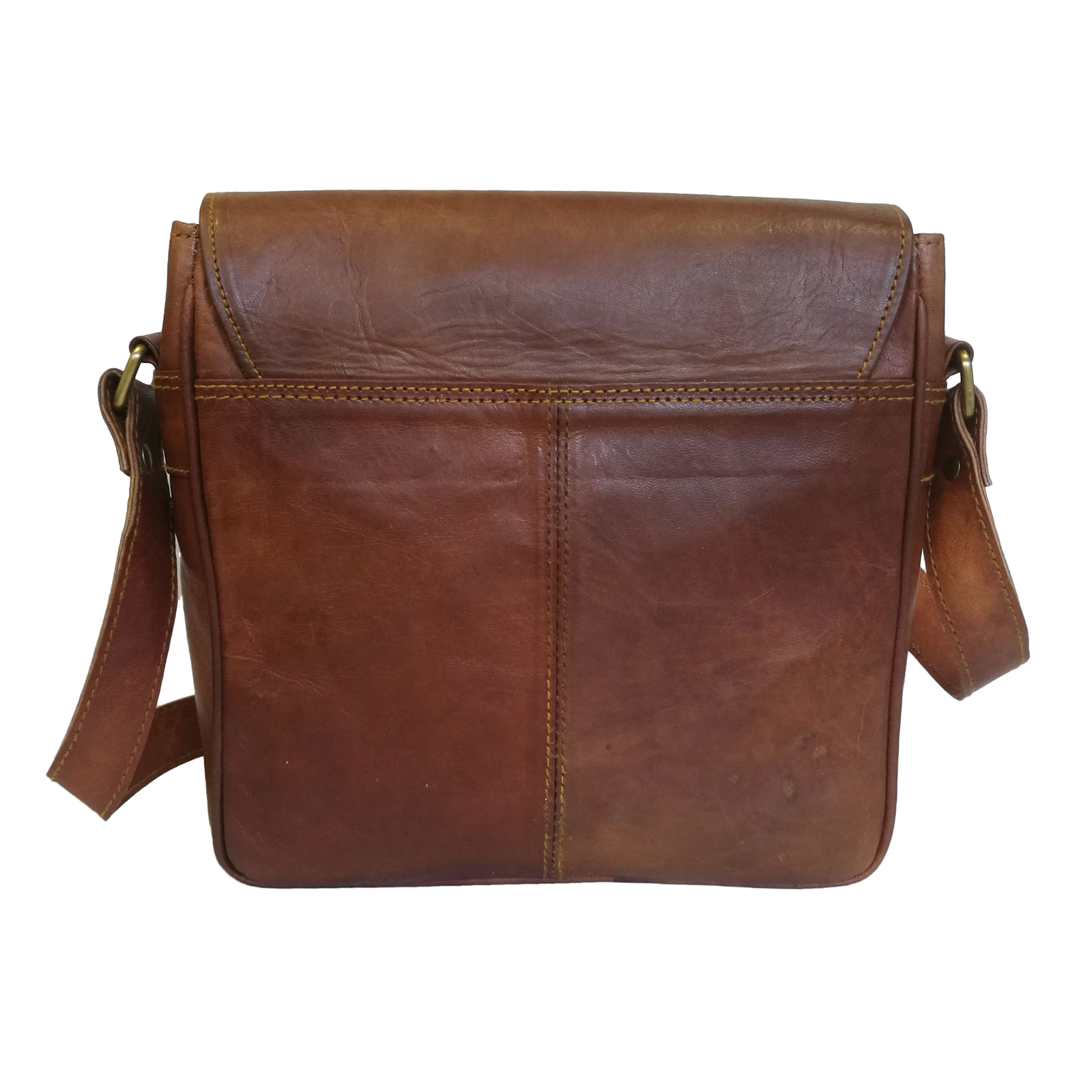 Women Crossbody Genuine Leather Brown Messenger Sling Shoulder bag 